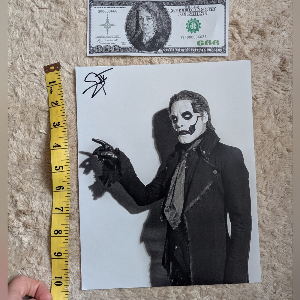 Ghost Band Autographed Poster Cardinal Copia Papa Tobias Forge + Bill - Picture 4 of 6
